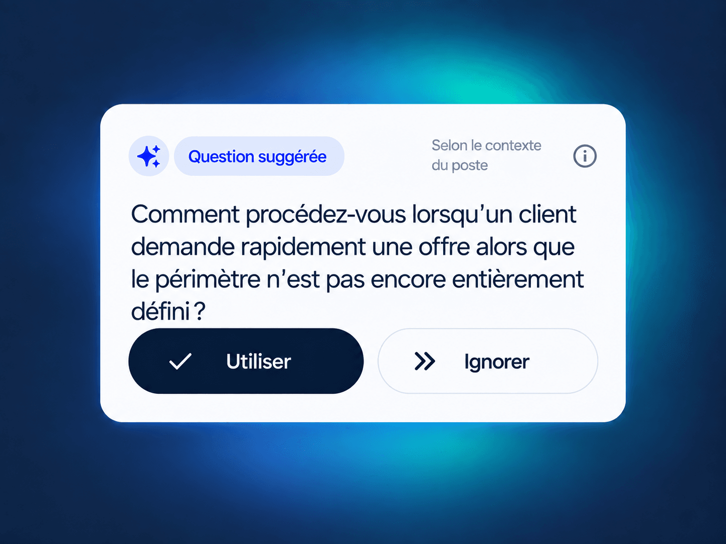 Obtenir les bonnes questions pour votre diagnostic pré-entretien
