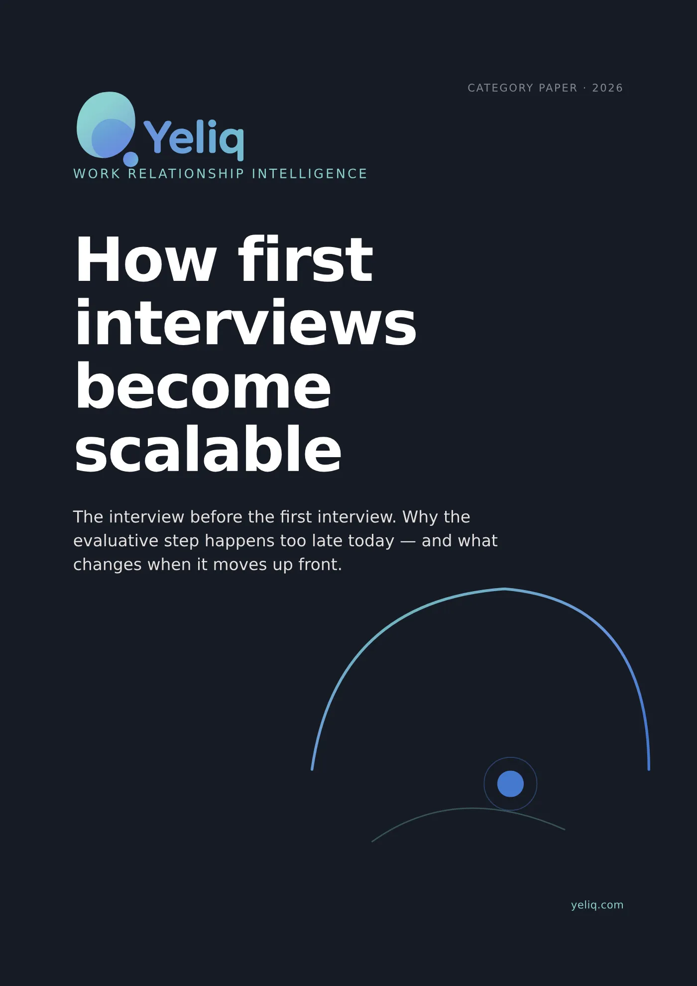 Why first interviews do not scale yet - and how to make them scalable. cover
