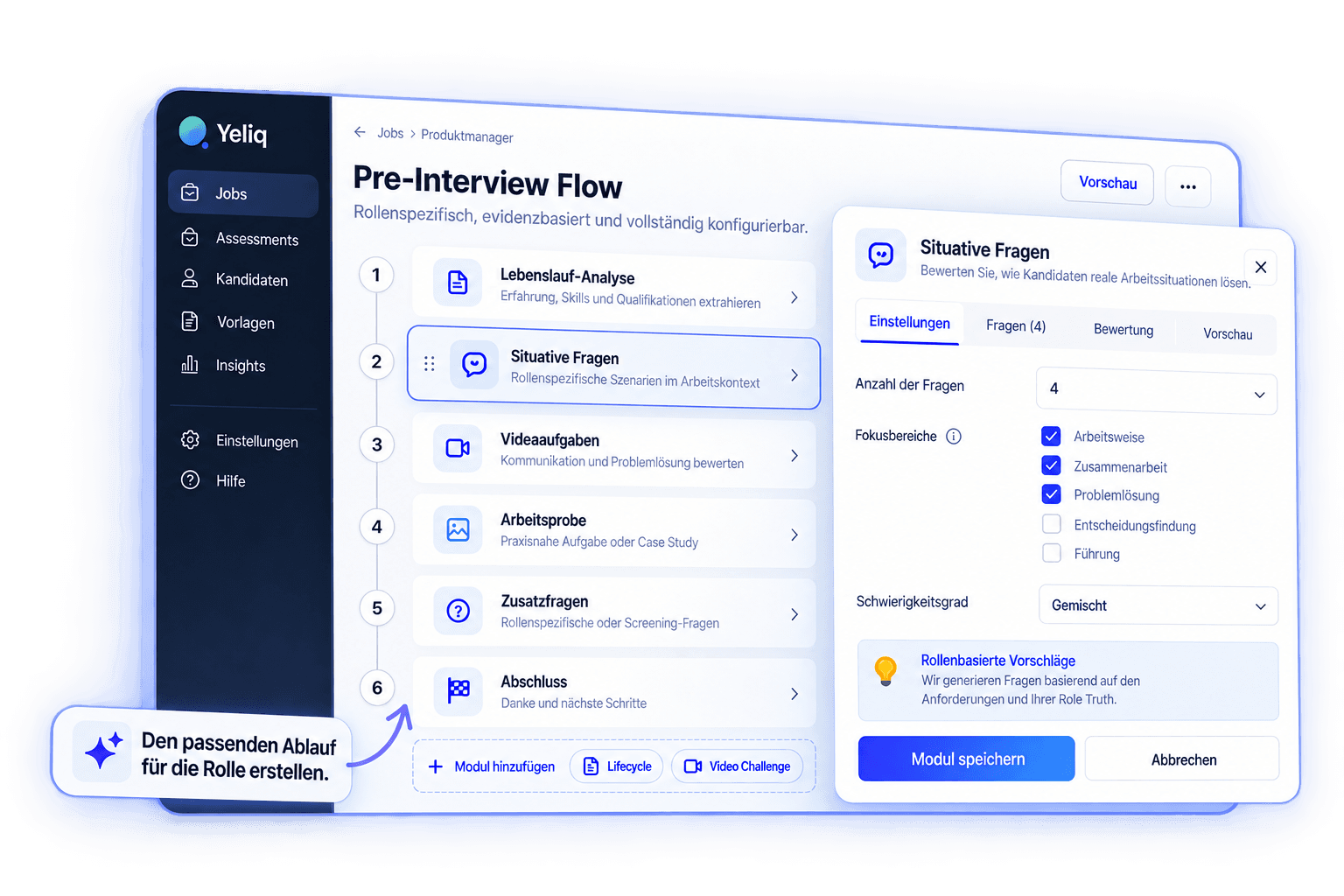 Yeliq Pre-Interview Flow Design