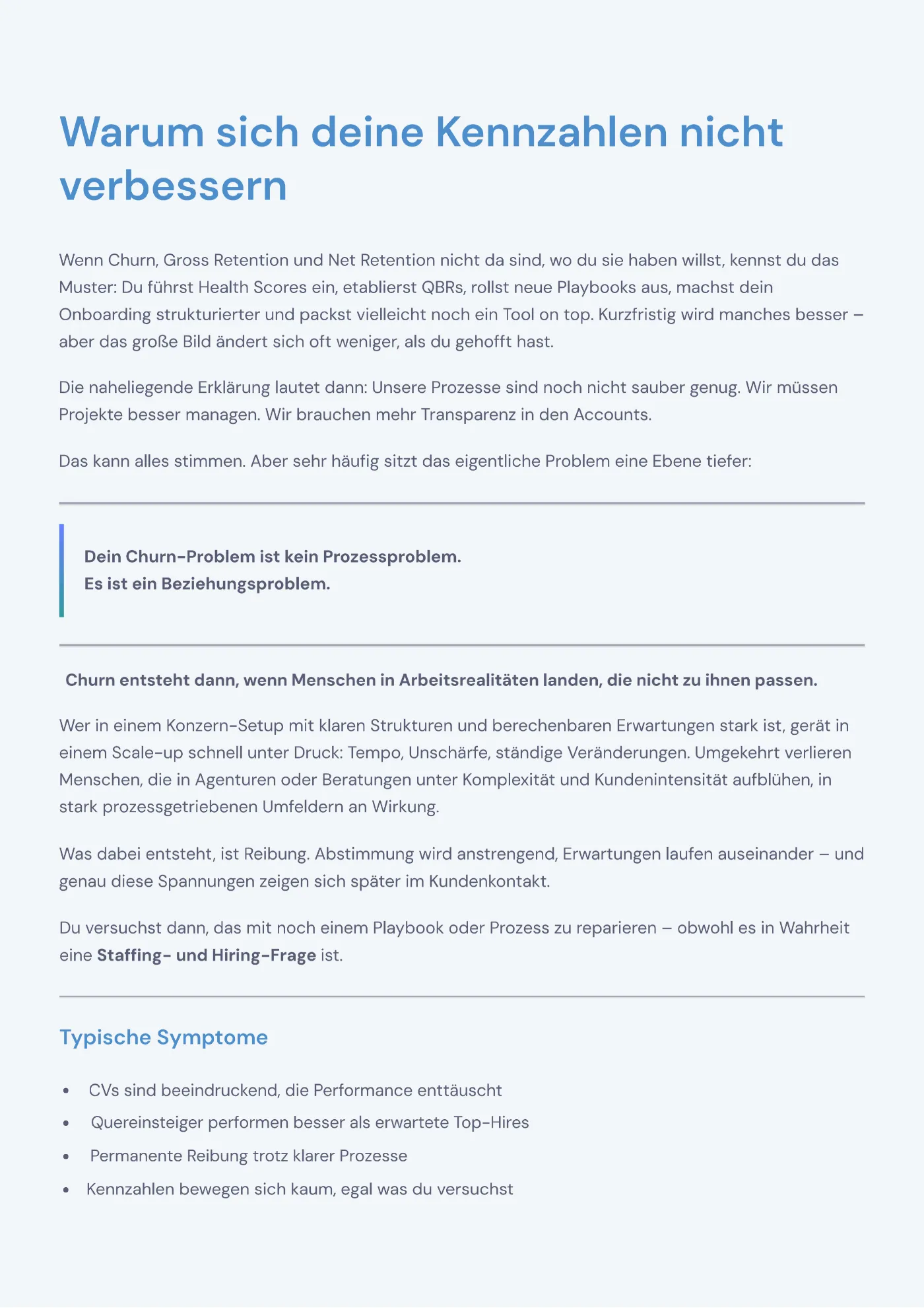 Churn beginnt vor dem ersten Kundenkontakt — Preview 1